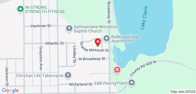 Map of 2+Ruby+Red+Street+Huntington%2C+IN+46750